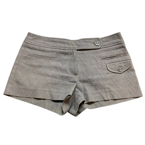 Trina Turk Stretch Chevron Mini Shorts Women's 4 Preppy Minimalist - Picture 1 of 9